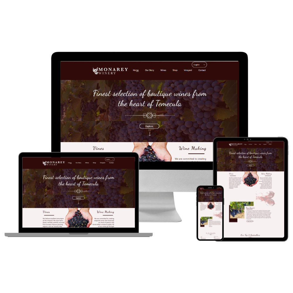 Monarey Winery Website